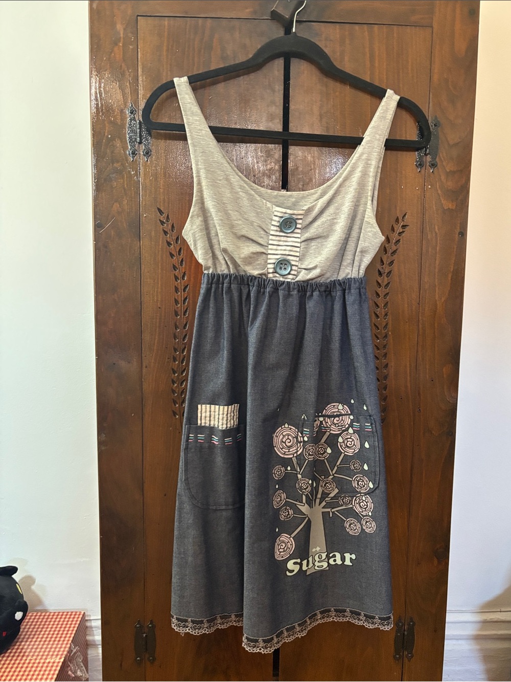 Heel Athens Lab Dress Sz S Eco Ethical Flowers Sugar Mixed Media